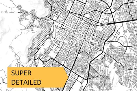 Printable Map of Saltillo Coahuila Mexico Instant | Etsy