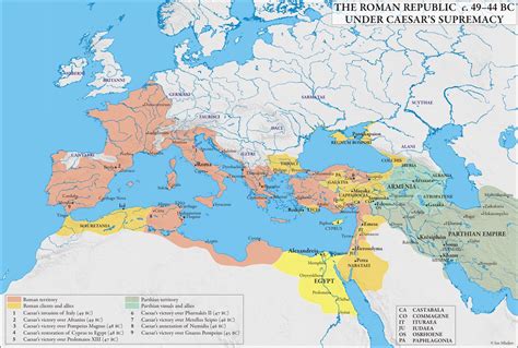 a map showing the roman empire during the third century ad 477 to the ...