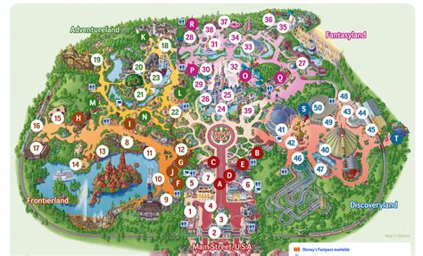 Disneyland Paris Map ~ AFP CV