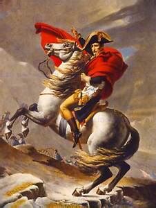 PAINTING PORTRAIT NAPOLEON BONAPARTE EMPEROR FRANCE ALPS HORSE POSTER ...