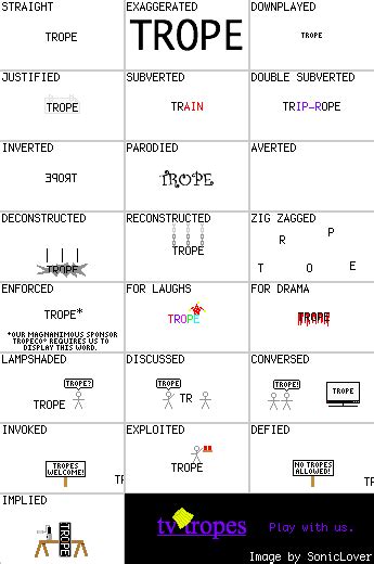 Playing with a Trope - All The Tropes