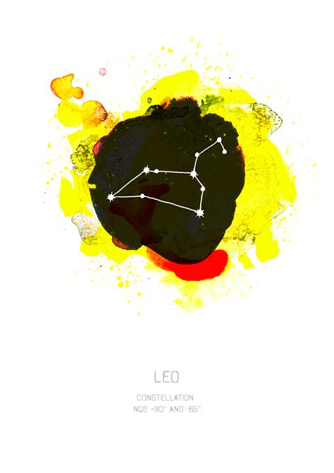 Leo Constellation Art Print — Drawn Together Art Collective - Art Prints London