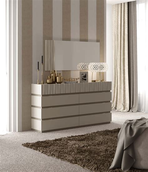 Marina Taupe Bedroom, Modern Bedrooms QS and KS, Bedroom Furniture