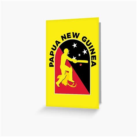 "Papua New Guinea Cricket Batsman Papua New Guinea Flag - Cricket Fans ...