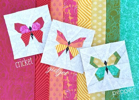 Butterfly Charm Block Paper Piecing Patterns – lillyella