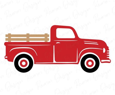 Farm Truck Vintage Pickup Truck Silhouette Cut File Vintage | Etsy