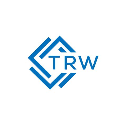 TRW technology letter logo design on white background. TRW creative ...