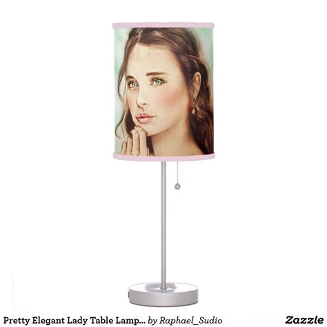 Pretty Elegant Lady Table Lamp, Vintage Art Table Lamp | Zazzle.com | Art table lamps, Vintage ...