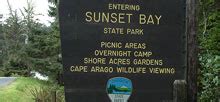 Sunset Bay State Park - Campsite Photos