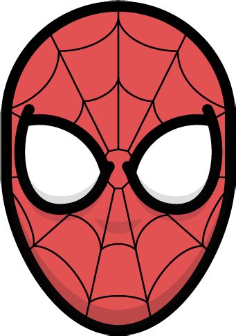 Spider Face Webbing Hero Comic Mask Super Hero Spider - Cartoon Clipart - Full Size Clipart ...