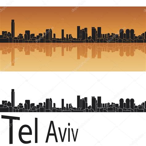 Tel Aviv skyline — Stock Vector © paulrommer #22521903