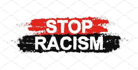 Stop racism paint sign. Vector | Illustrator Graphics ~ Creative Market