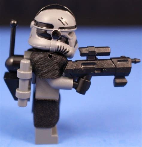 LEGO® STAR WARS™ Custom Gray Camouflage ELITE Clone Commando + DC-17m Blaster! | eBay | Clone ...