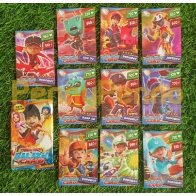 Boboiboy Galaxy Game Card Trading Card 1 Pack Contains 10 Brand Cards With boboiboy Cards ...