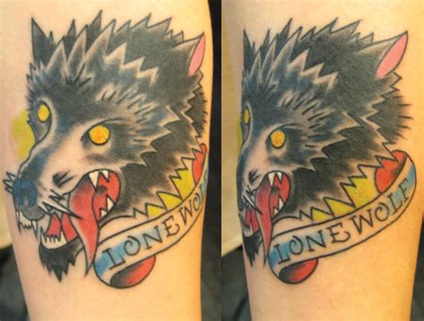 Tattoo ideas for men: Lone Wolf Tattoo