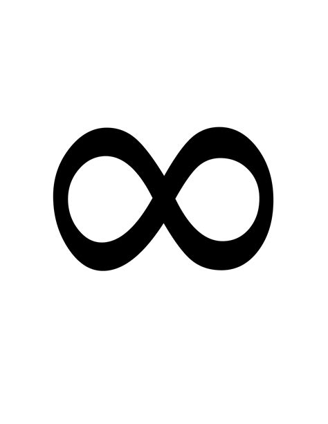 Flashcard of a math symbol for Infinity | ClipArt ETC