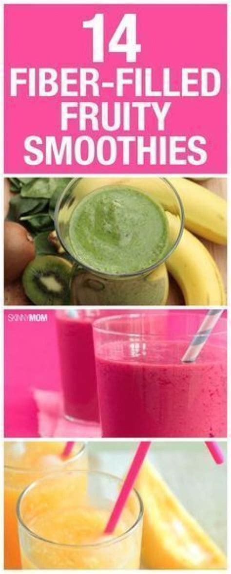 Try one of these fiber-filled smoothies and stay full until your next meal! Smoothies are a wond ...