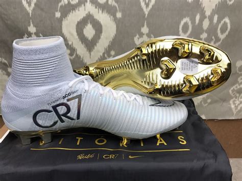 Nike Mercurial Superfly V CR7 Vitórias FG Pure Platinum Gold Metallic ...