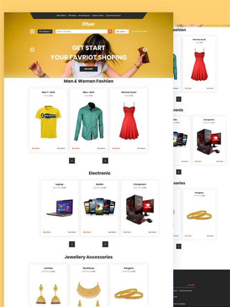 Free eCommerce Website Template