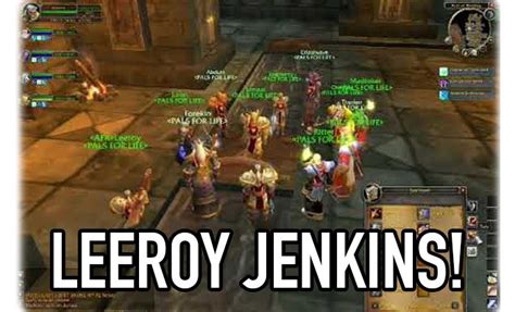 Leeroy Jenkins Meme Discover more interesting Cinema, Film Characters ...