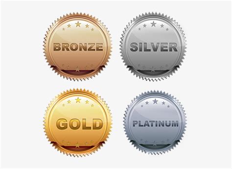 Platinum Gold Silver Bronze Sponsorship - Free Transparent PNG Download ...