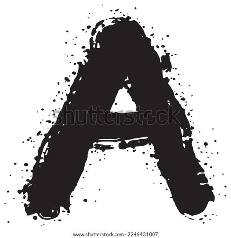 Spray Painted Graffiti Font Sprayed Isolated Stock Vector (Royalty Free ...