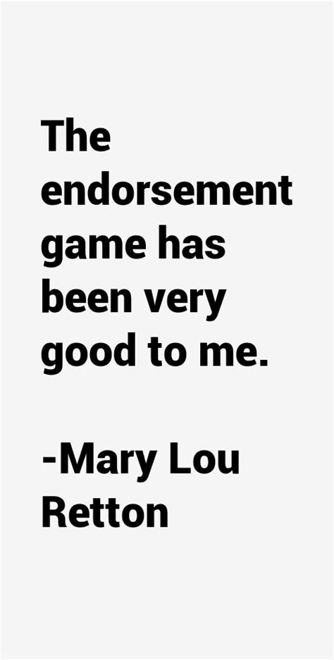 Mary Lou Retton Quotes & Sayings