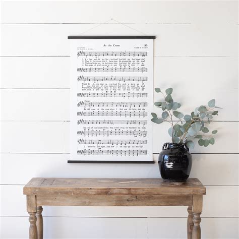 At the Cross Hymn Sheet Sign Music Sheet Signs Hymnal - Etsy