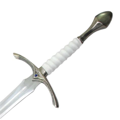 Fantasy Glamdring Replica Sword With White Leather Wood Scab