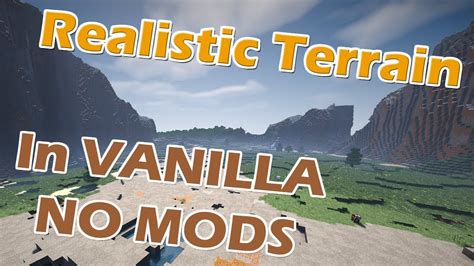 Realistic Terrain Generation in Vanilla Minecraft NO MODS :: Minecraft 1.12.2 - YouTube