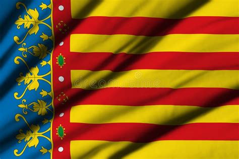 Flag of Valencia stock illustration. Illustration of country - 82148463