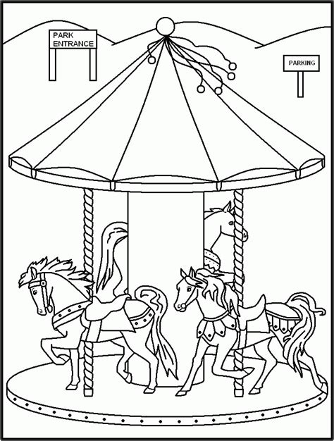 Printable Fair Coloring Pages