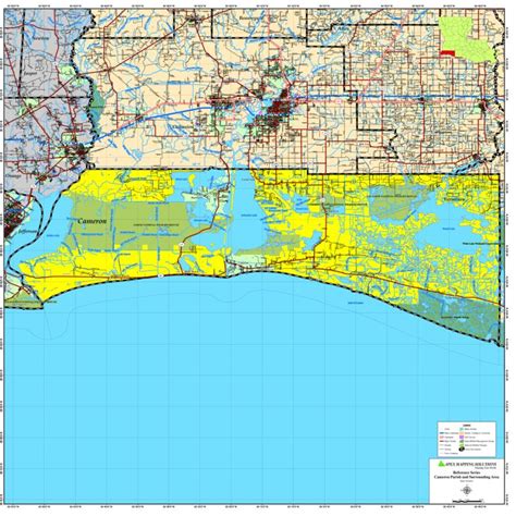 Cameron Parish Map