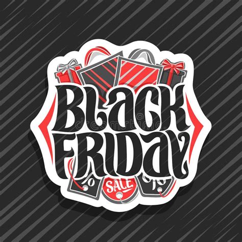 Vector Logo for Black Friday Stock Vector - Illustration of clearance ...