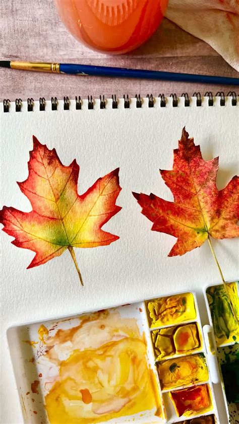 Paint a Fall Leaf - Watercolor Painting Tutorial