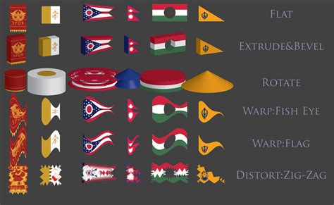 Illustrator Effects: Odd flag shapes : r/vexillology