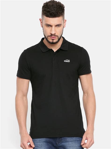 Buy Puma Black Suede Polo Cotton T Shirt - Tshirts for Men 8172833 | Myntra