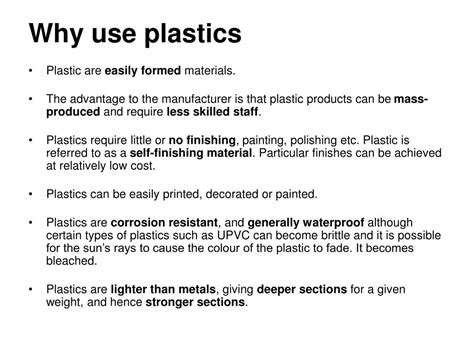 PPT - How Plastics are Made… Understanding the Physical Properties of ...