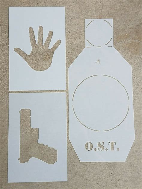 OST Compact Silhouette Kit Target Stencil paper cardboard targets | eBay