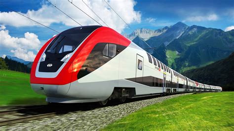 vehicle, Nature, Hill, Clouds, Train, Modern, Railway, Canada, Mountain ...