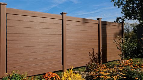 Bufftech Brookline with Certagrain Vinyl Fence Sections