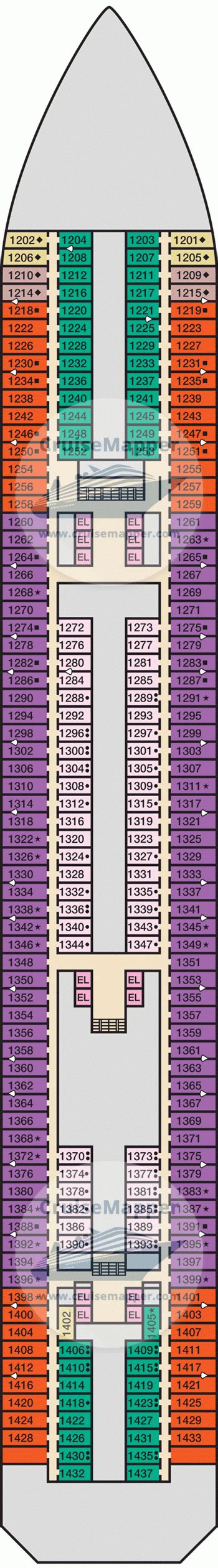 Carnival Victory deck 1 plan | CruiseMapper