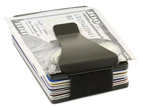 RFID Aluminum Wallet & Money Clip with Expandable Credit Card Holder