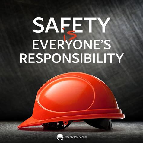 "Safety is everyone's responsibility." | | Safety quotes, Workplace safety quotes, Safety posters