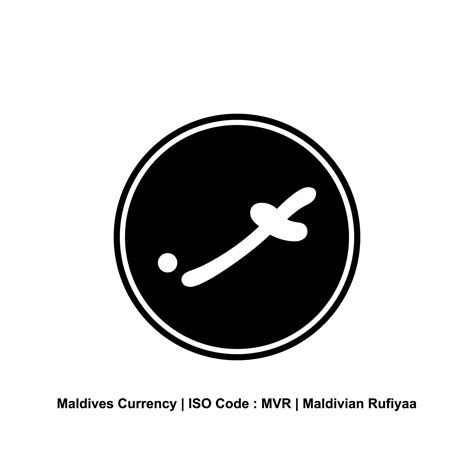 Maldives Currency, MVR, Maldivian Rufiyaa Icon Symbol. Vector ...