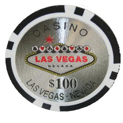 25 Black Las Vegas Casino Poker Chips | $100 Chip Value | CPLV-$100*25 ...