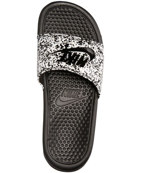 Nike Men's Benassi Jdi Print Slide Sandals From Finish Line in White for Men | Lyst