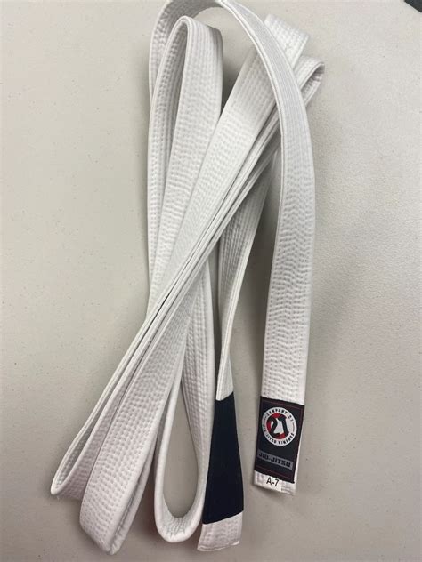 A6 to A9 White Jiu Jitsu Belt