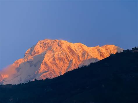 Mountain Peak Annapurna South at Sunrise, Himalayas, Nepal Stock Photo - Image of nepal, tourism ...