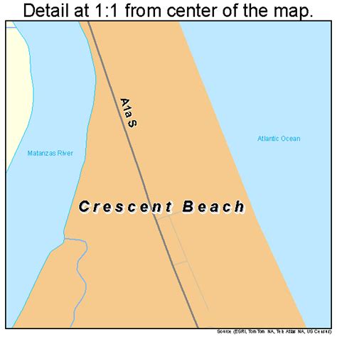 Crescent Beach Florida Street Map 1215325